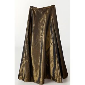 Spiegel NOS Bronze Metallic Maxi Skirt Women's Size 6 Vintage Evening Cocktail